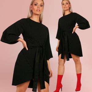 BooHoo | Tie Waist Kimono Dress